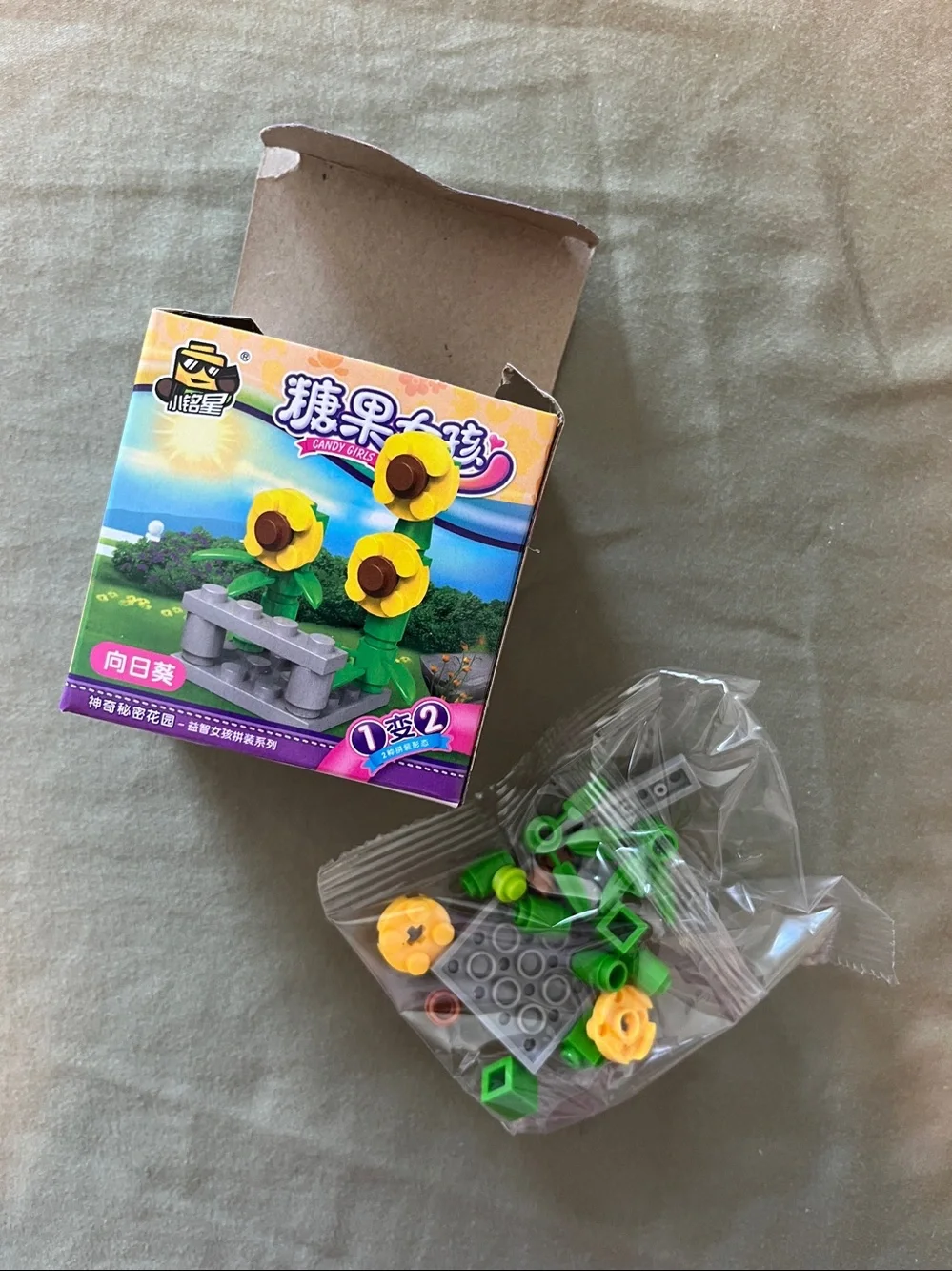 Plastic puzzle set